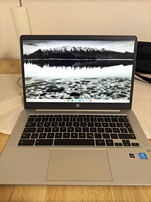 HP Chromebook 14 Zoll Intel Pentium Silver N5030 8GB 128GB eMMC Chrome OS Silber