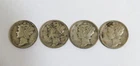 1940-S, 1942-S, 1944-D and 1945-D 10C Mercury Dimes 90% Silver Coin Lot