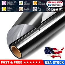 Window Tint One Way Mirror Film Uv Heat Reflective Home Office Heat Insulation