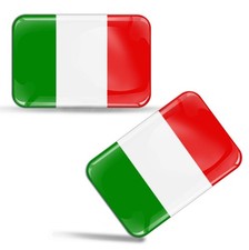 Italy Flag 3D Silicone Gel Sticker – EU Made | F 29
