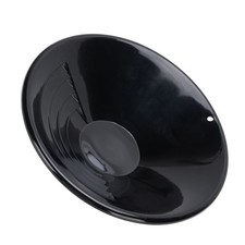 10 Inch Gold Pan Black Round ABS Gold Panning Pan Prospecting Pan Lightweight