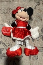 Disney Store Minnie Mouse 'Be My Valentine' Plush in Red Heart Dress
