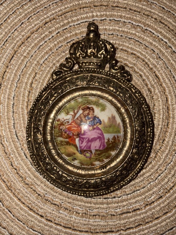 fragonard plates Brass Vintage