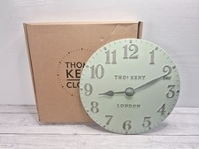Thomas Kent Arabic 12" Wall Clock in Pearl Green (New Damaged)