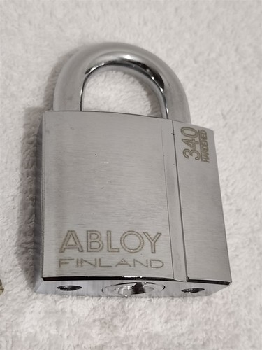 ABLOY PL340 Hardened Steel Padlock 3 Keys High Security Finland UNBOXED - Picture 4 of 9