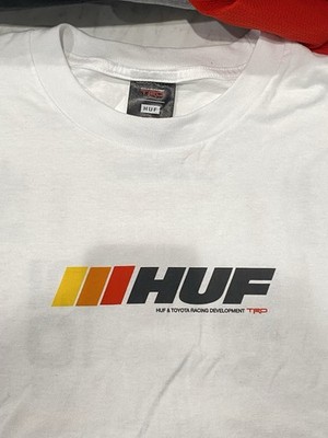 HUF x Toyota TRD Stickered Short Sleeve T-Shirt White