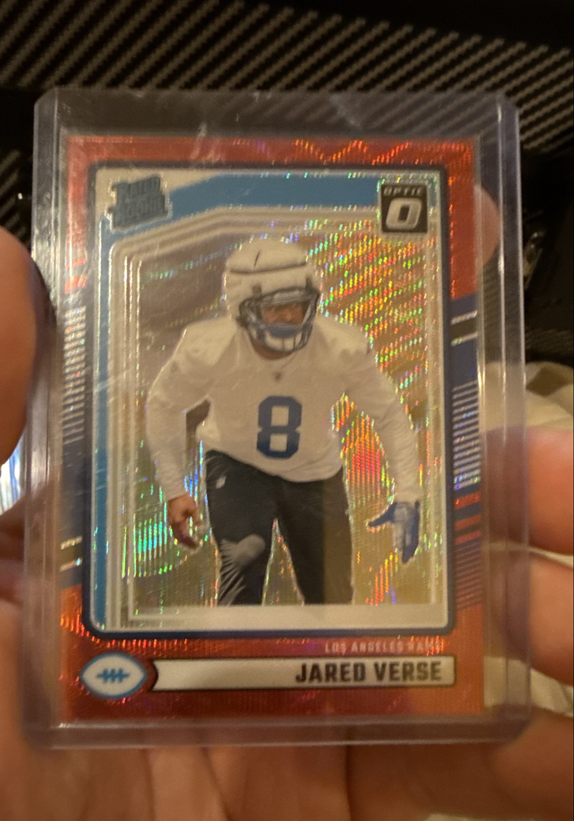 2024 Panini Donruss - Rated Rookie Jared Verse #341 Optic Preview Red Wave Prizm