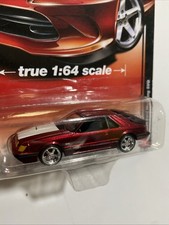 Auto World True 1:64 Scale 1984 Ford Mustang SVO Ultra Red Chase 2013 Release