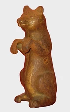 Begging Bear Standing A. C. Williams 5 3/8" Cast Iron Coin Bank Original Antique