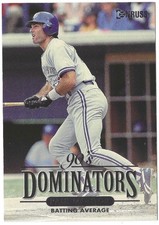 Paul Molitor 1994 Donruss 90's Dominators Batting Average Jumbo /10000 #3