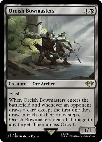 NM Orcish Bowmasters LTR 103 Magic the Gathering Lord of the Rings MtG