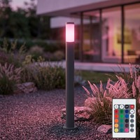 Rgb Led AußEn Lampe Fernbedienung Edelstahl Garten AußEn Steh Leuchte Dimmbar
