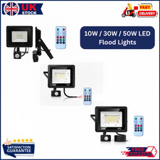 30W Security Lights Outdoor with Remote Control PIR Motion Sensor LED Floodlight