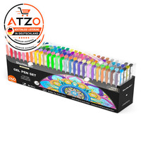 Gelstifte Set 260 StüCk Glitzer Neon Pastell Metallic Kinder Erwachsene