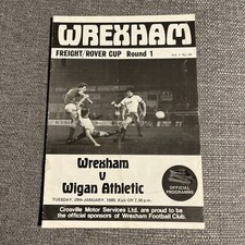 (Z) Freight Rover Trophy  1st Round Wrexham v Wigan 29.1.1985