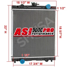 LVA12637 Radiator fit John Deere 4120 4320 4520 4720 CT315,312GR 313 314G 315