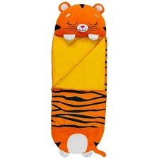 HAPPY NAPPERS PILLOW  SLEEPY SACK- TIGER MEDIUM - ORANGE