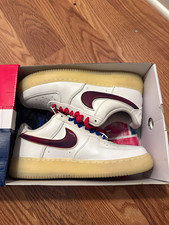 Nike Air Force 1 Low "De Lo Mio" BQ8448-100 White/Red/Blue Leather Men's