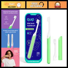 Sonic Electric Toothbrush for Kids - Timer, Extra Brush Head, Travel Cover, Glow