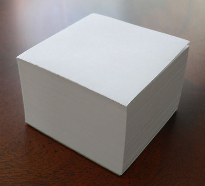 Note Paper Cube BLANK NOTE PAPER CUBES - *Lot of 12*- Glued On 1 Side | eBay