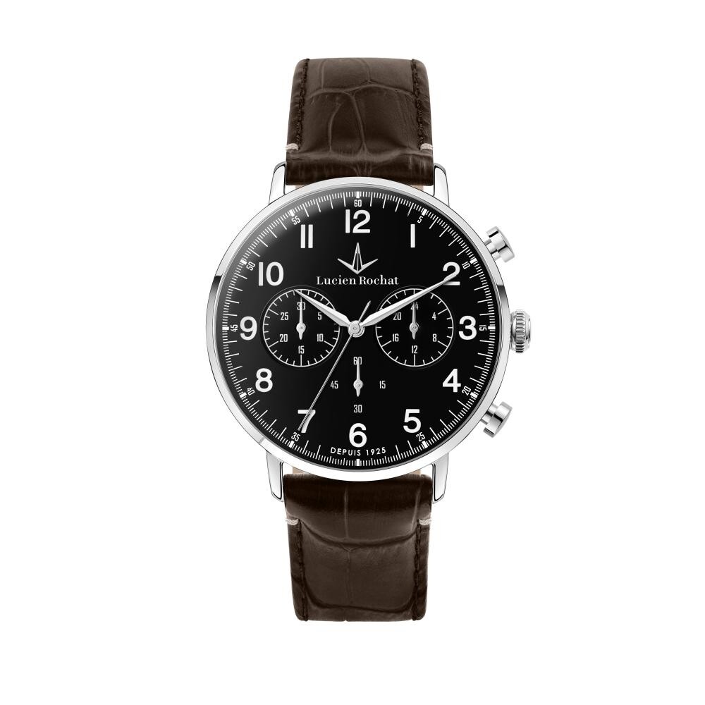 Orologio LUCIEN ROCHAT uomo GarCon cronografo pelle marrone R0451120003