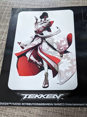 Tekken 7 Limited Original Sticker Kazumi Mishima Mint