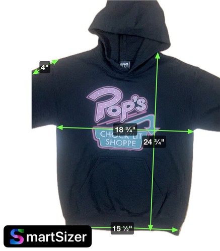 ABSOLUTE CULT POPS CHOK’LIT SHOP felpa con cappuccio uomo taglia MEDIA nero - Foto 4 di 5