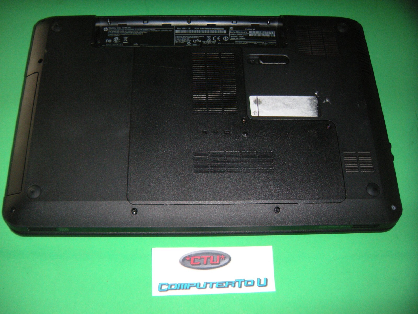 HP PAVILION G6-1D60US AMD A-4 1.96GHZ DUAL CORE 4GB RAM 240GB ADATA SSD LAPTOP - Picture 6 of 10