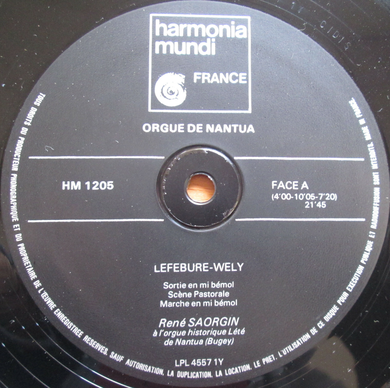 HM 1205 Louis LefebureWely Oeuvres Rene Harmonia Mundi