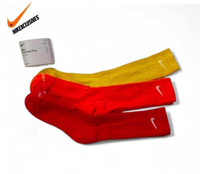 Nike Dri-Fit Everyday Plus Cotton Cushioned Crew Socks 3-Pack SX6890 NWT