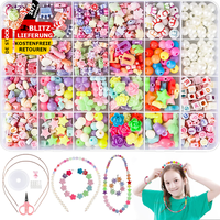 Perlen Zum AuffäDeln Kinder Schmuck ArmbäNder Bastelset Basteln Diy Geschenke