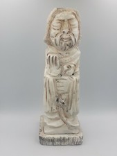 statue ou sculpture chinoise japonaise asiatique albatre cauto marbre pierre