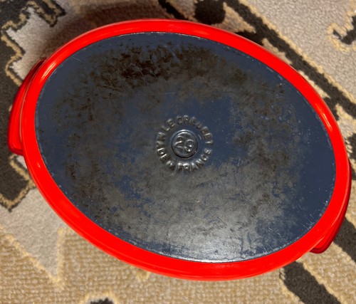 MCM Le Creuset France Futura Ray Loewy Oval Cast Iron Dutch Oven 4.5 Qt No 29 - Picture 10 of 12