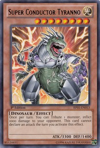 Super Conductor Tyranno - BP01-EN013 - Rare - Unlimited Edition x3 - Near Mint