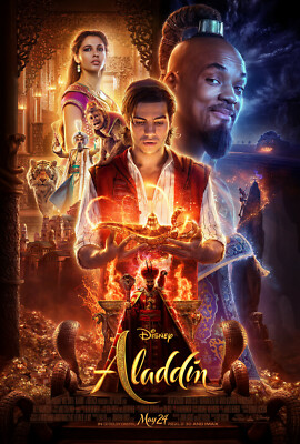 Authentic Disney New Live Action Aladdin Blu-ray DVD & Digital