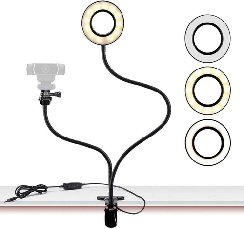 Ayizon Clip-on Ringlight Stand with Webcam Mount - 第 6/6 張圖片