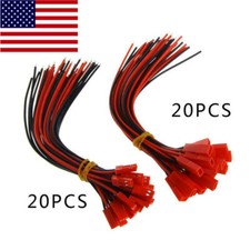 10 pairs 10cm JST Plug Connector Cable Male Female RC Lipo Battery 1.25 PH USA