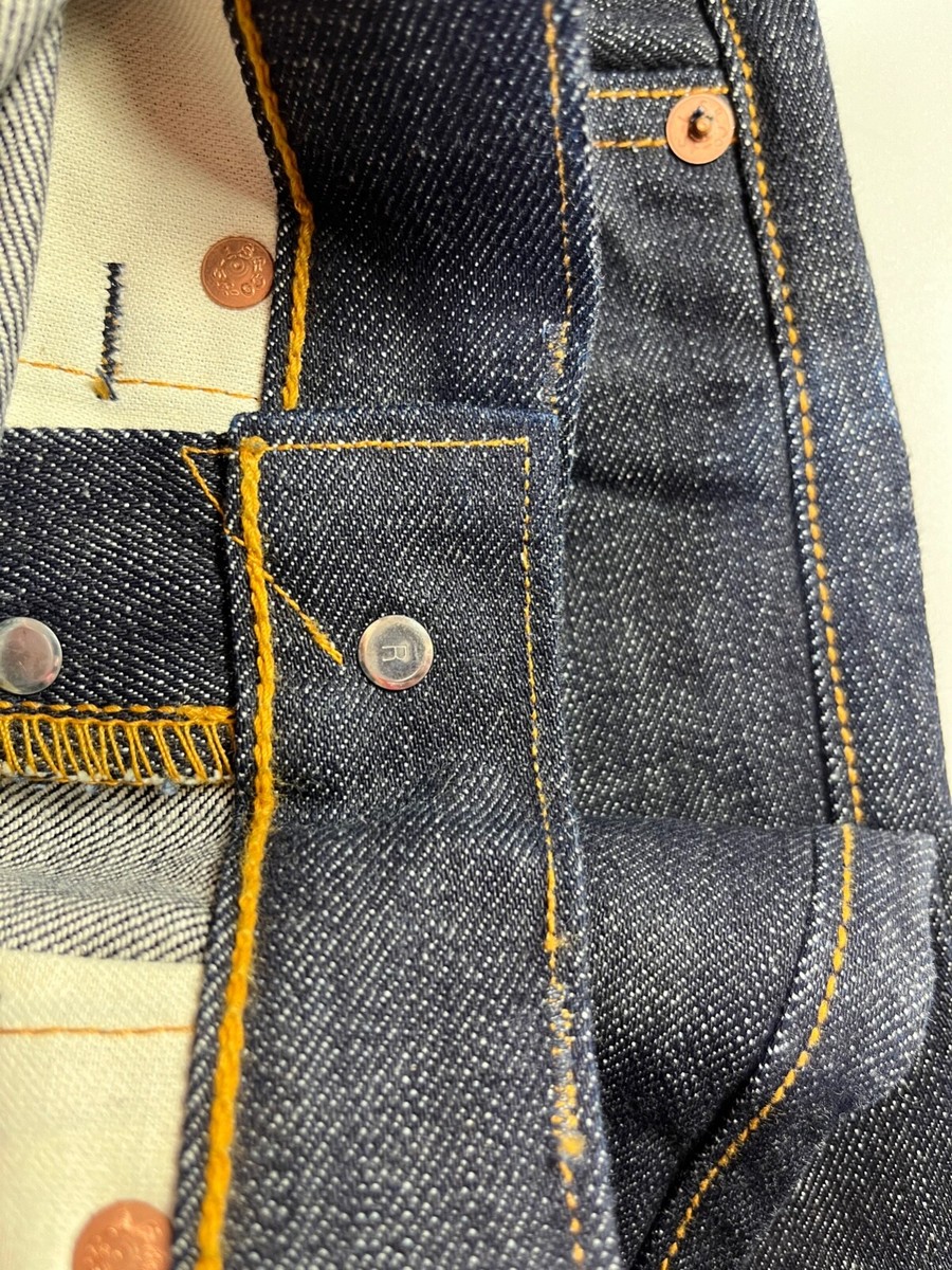 Vintage 90s Levi's LVC 1947 501xx Made in USA R button Selvedge