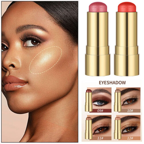 Eye Shadow Blush Stick 12-Colors Multi-Function Cream Waterproof Makeup - Photo 1 sur 30