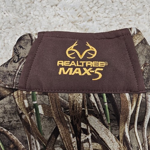 Realtree Max-5 Camo Lightweight Hunting Jacket Size Large Full Zip - Picture 10 of 16