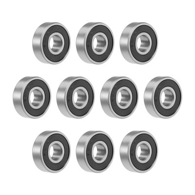 12 Roulements à Billes 608-2RS - 8x22x7 Mm, Joints Caoutchouc, Pour Machines, électroménager, Voitures Et Bricolage