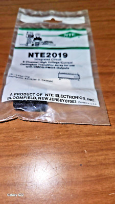 NTE2019 8 CHANNEL HV/CURRENT DARLINGTON TRANS ARRAY FOR USE WITH CMOS/PMOS OUTPU