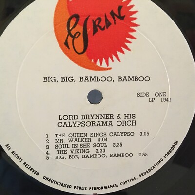 LORD BRYNNER & HIS CALYPSORAMA LP BIG BIG BAMBOO, BAMBOO | eBay