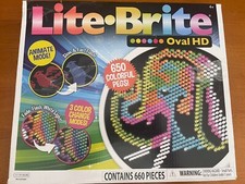 Lite-Brite Oval HD Creative Retro Light-Up Screen Multicolor 2021
