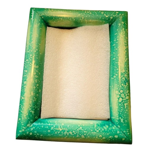 Pottery Barn Picture Frame Alusia Turqoise Green Wood 5x7 Seaside Water NIB DH29 - Picture 2 of 7