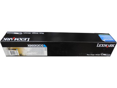 Lexmark X950X2CG Cyan Extra High Yield Toner Cartridge 22k Genuine OEM Original