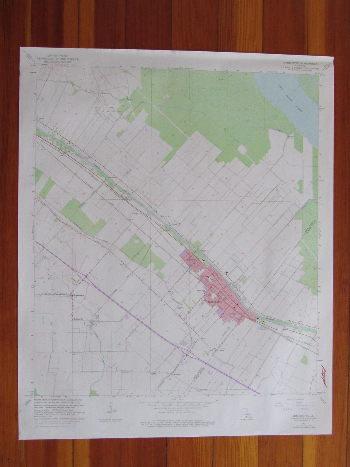 Jeanerette Louisiana 1978 Original Vintage USGS Topo Map eBay