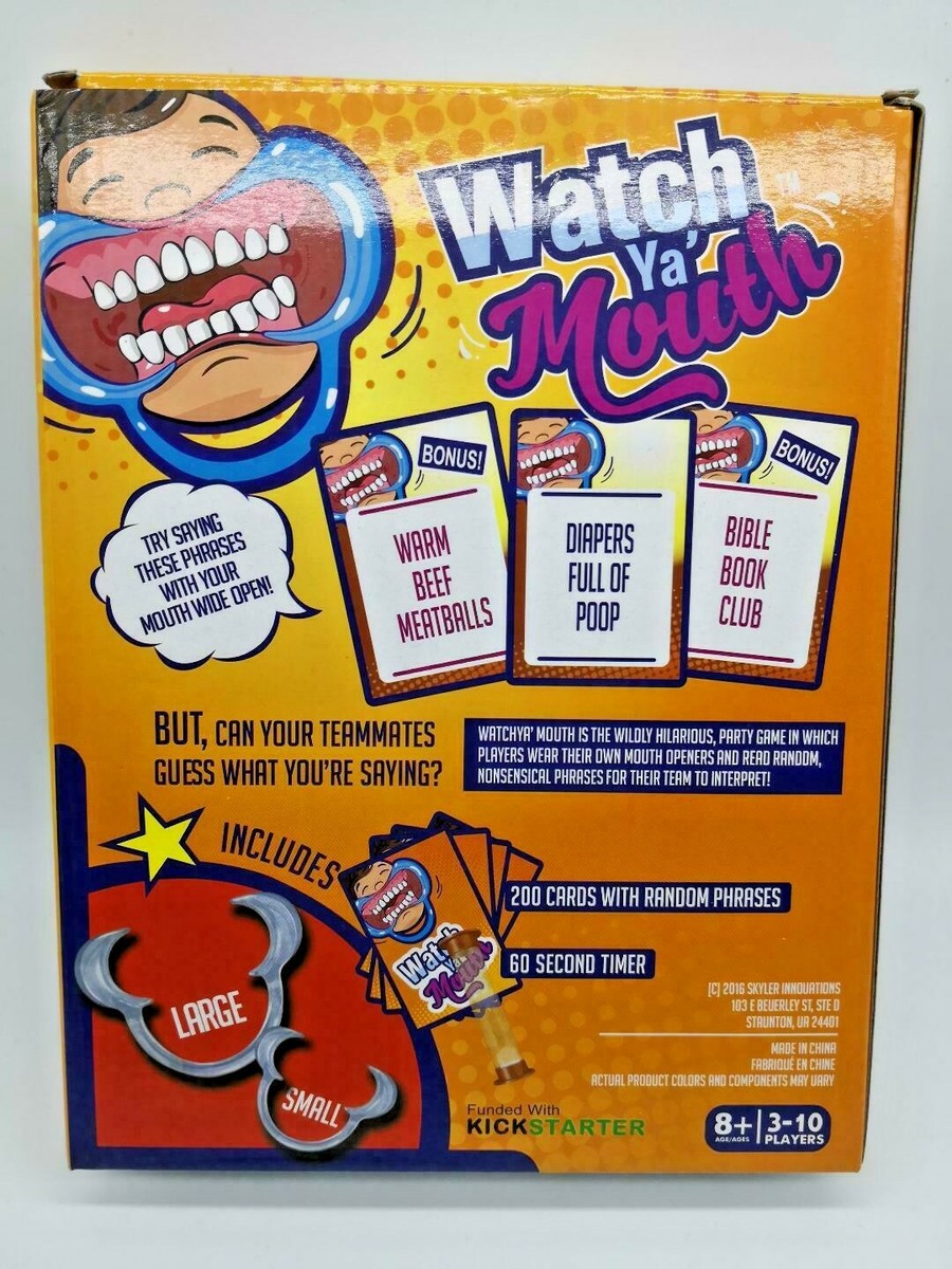 Watch-Ya-Mouth Group Game Adult Size Mouth-Guard Party Family Game 200 cards US | eBay watch-ya-mouth-group-game-adult-size-mouth-guard-party-family-game-200-cards-us-ebay