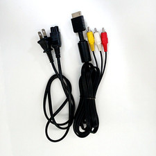 Câble d'alimentation PS1 PS2 AV (Officiel) et d'alimentation (Compatible) Jap...