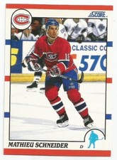 MATHIEU SCHNEIDER 1990-91 SCORE ROOKIE CARD NM-MT CONDITION